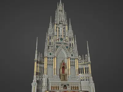st francis de sales oratory high altar Low-poly 3D model