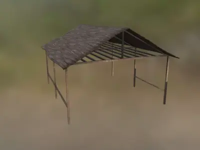 Grass Hut - Low poly Low-poly 3D model
