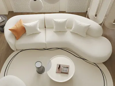 French residential indoor 3 d model 3D model purchase