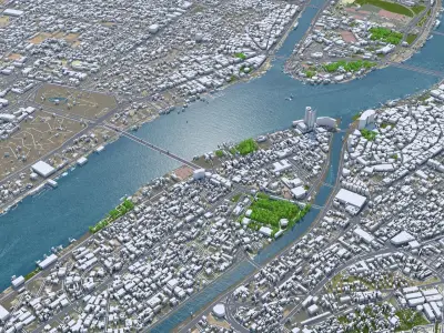 Cairo Downtown Egypt Low-poly 3D model