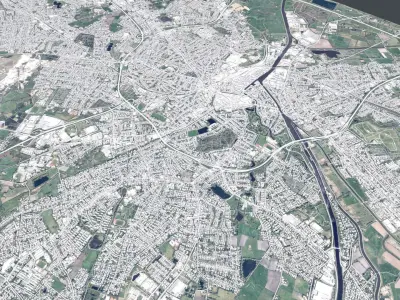 Cityscape Oldenburg Germany 3D model