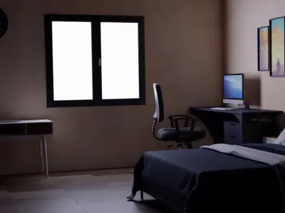 Isometric Room 3D model get