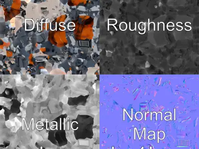 Robotic Forest Ant with Metallic Mandibles and Eye Detectors Low-poly 3D model