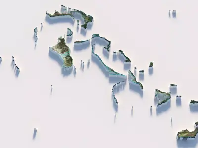 Bahamas Country Terrain 3D model