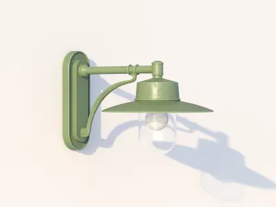 vienna public wall lamp 3D model