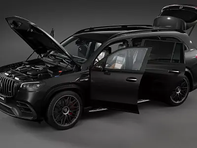 2024 Mercedes-Benz GLS 63 AMG 3D model