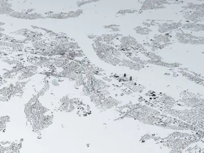 Bonn Streets and Buildings 3D model