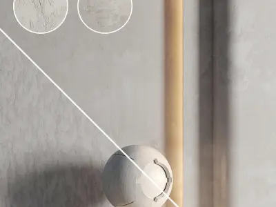 Decorative Plaster 01 - PBR - 4K Texture