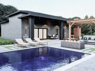 Modern House Stl-dae Digital File 3D print model