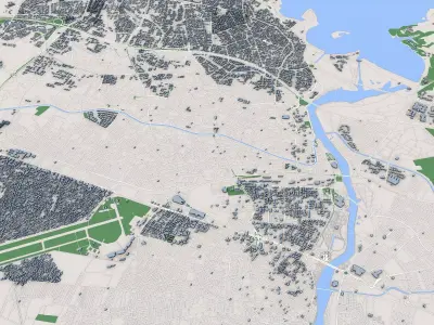 Adana City Turkey 3D model