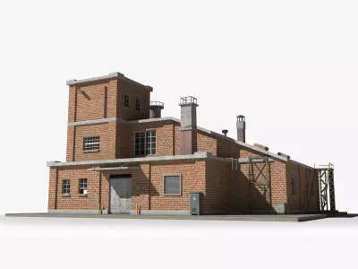 Factory xx30 Low-poly 3D model