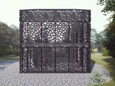 City Building - House - 3ds max - Revit 3D model