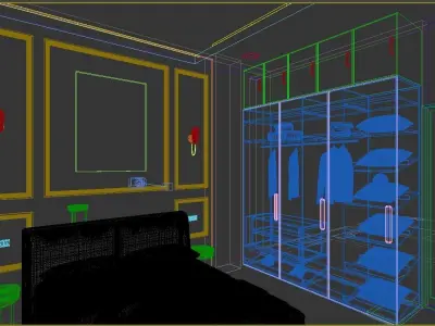 Bedroom Interior Free 3D model