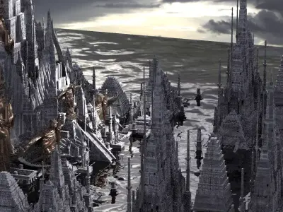 Egyptian City of Afterlife Kit bash 3D model