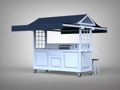 Food Cart 3D model