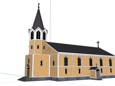 Architecture-Religion-God-Culture-Temple-0139 church 3D model