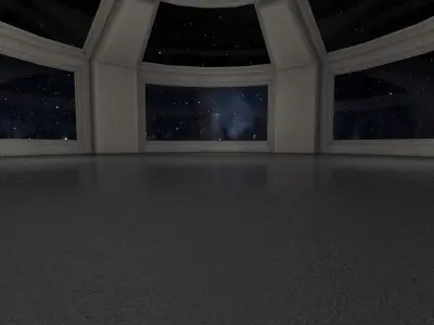 Sci Fi Room Low-poly 3D model