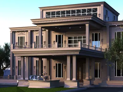 classic villa  3D model
