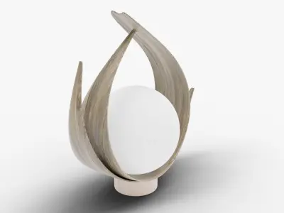 Bedside Table Lamp 3D model