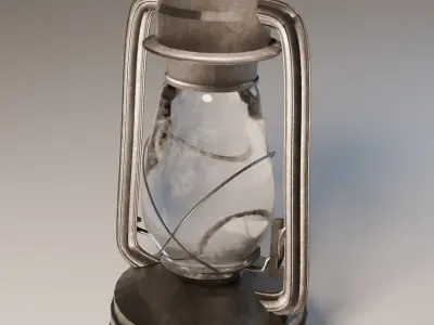 Old gasoline lantern 3D model