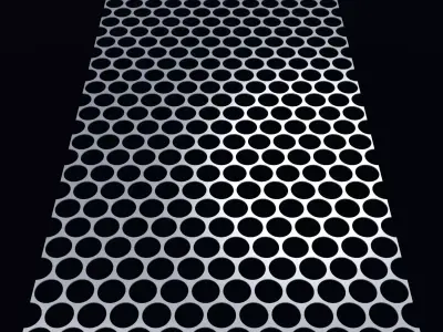 Perforated panel with 73 percent opening 25O105 3D model