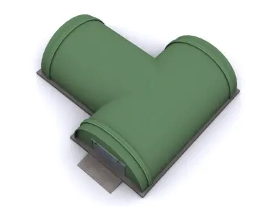 Hangar a4 Low-poly 3D model