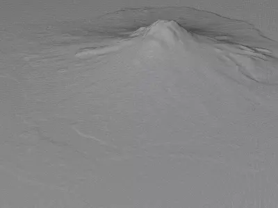 Augustine island full 3D model terrain 3D model