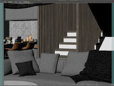 living room Free 3D model 9