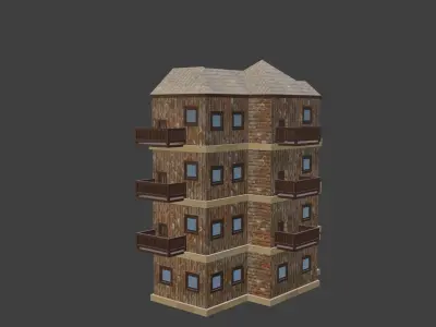 House Model 66 Low-poly 3D model