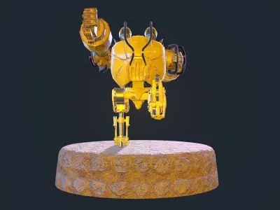 Blitzcranck robot Low-poly 3D model