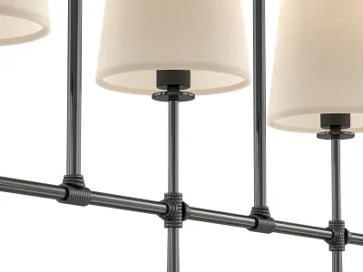 Rhodes Linear Chandelier 5 Light 3D model