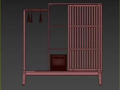 nordkisa wardrobe 2 3D model