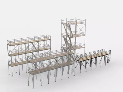 scaffolding set 3D model
