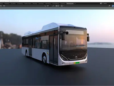 YUTONG E12i bus 3D model