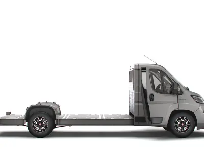 Fiat Ducato 3540 L4 PlatformCab HQInterior 2023 3D model