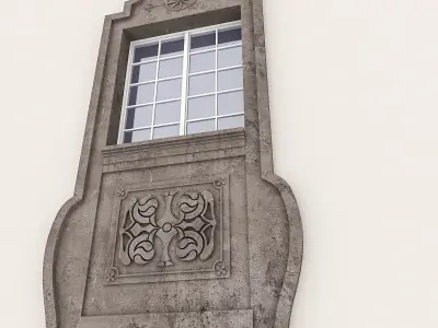 Window Frame 18 Low-poly 3D model