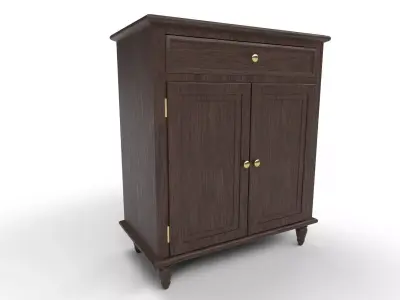 house room cabinet with 2 texture sets Low-poly 3D model