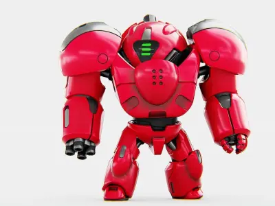 TOY BOT GROOMY  RIGGED 3D model
