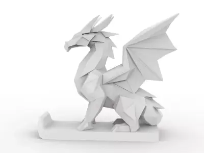 Dragon Low-Poly 3D Printable 3D print model