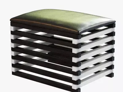 kelly wearstler HAUSER OTTOMAN 3D model