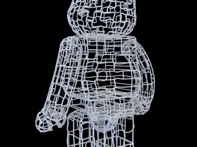 Wires BearBrick 3D model