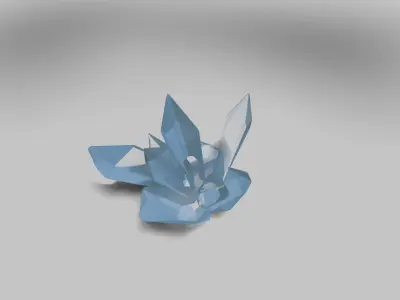 Tight Crystal Bundle Low-poly 3D model
