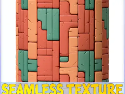 Stylized Wall Seamless Texture Texture 43