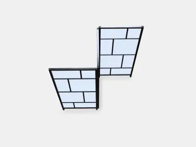 RISOR Room divider Low-poly 3D model