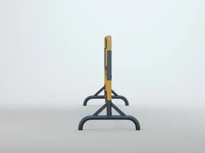 Road Barrier 3D model shop