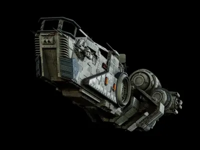 Corellian Acklay-type light freighter  - Star Wars 3D model