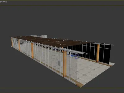 airport exterior model 3D model