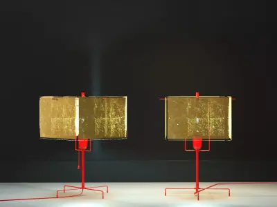 24 Karat Table Lamp 3D model