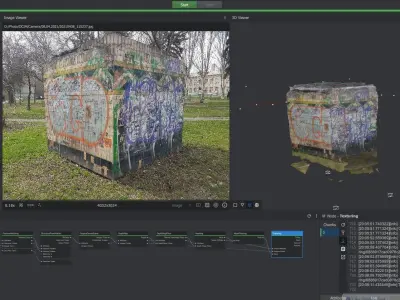 3DF Zephyr - Small building Low-poly 3D model