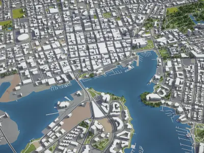 Victoria Low-poly 3D model